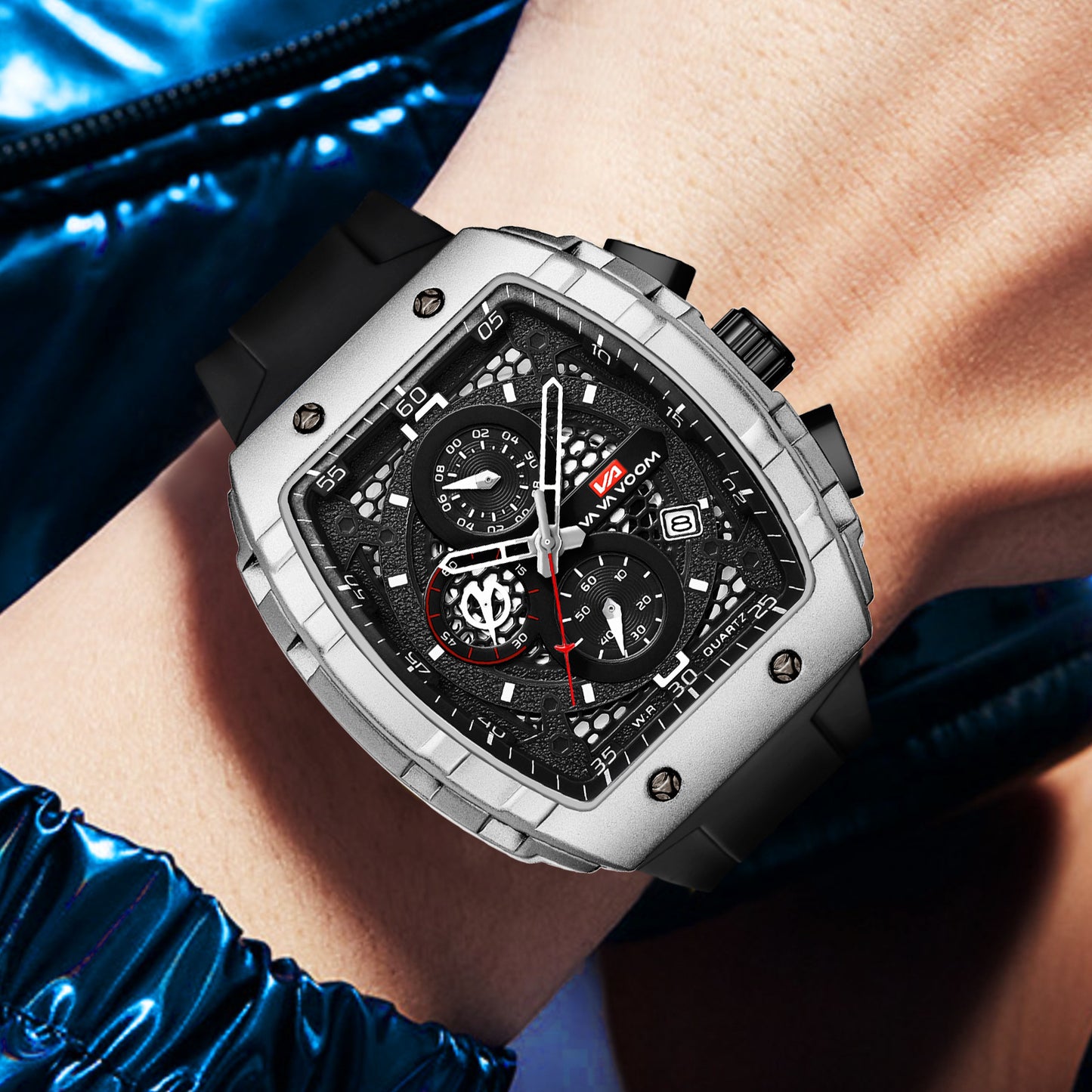 Multifunction Business Waterproof Calendar Wine Barrel Mechanical Watch – HZ Mobile