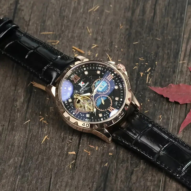 Large Dial Hollow Automatic Mechanical Watch for Men – HZ Mobile
