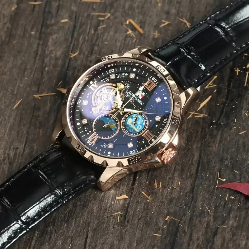 Large Dial Hollow Automatic Mechanical Watch for Men – HZ Mobile