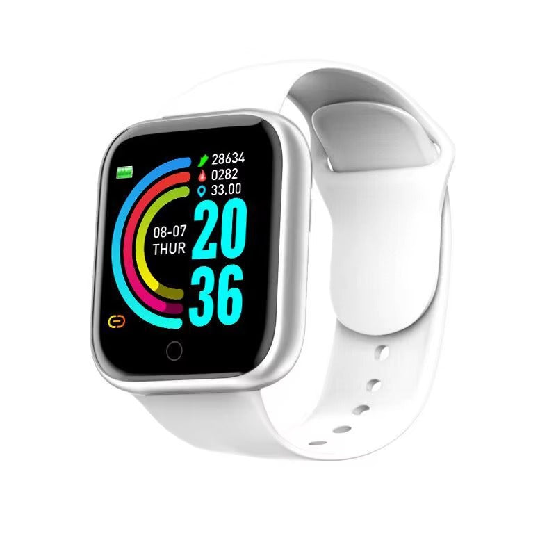 Montre connectée Y68 D20 – Tracker d'activité Bluetooth multifonction pour hommes et femmes