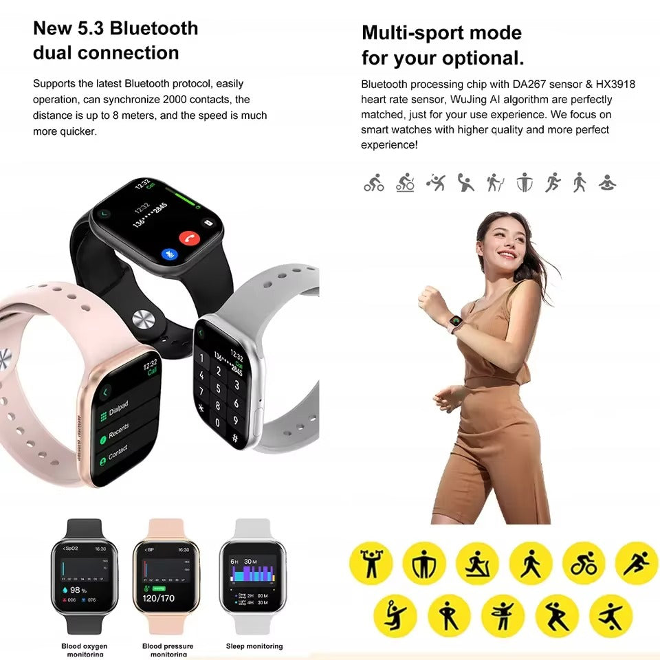 Smart Fitness Smartwatch with Health Tracking – Multiple Colors