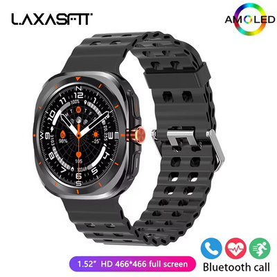 LAXASFIT Smart Watch 1.52″ AMOLED Screen – Bluetooth Talk, Fitness & Sports Tracker