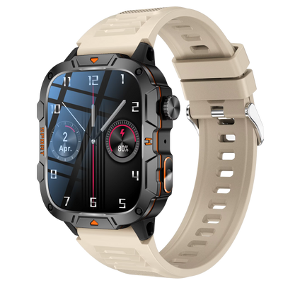 AWQX18 Smartwatch – Military Style Fitness Tracker with GPS, Compass & Bluetooth Call