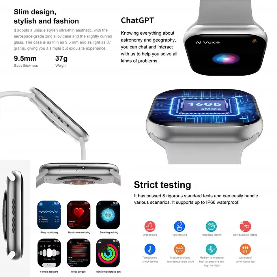 Smart Fitness Smartwatch with Health Tracking – Multiple Colors