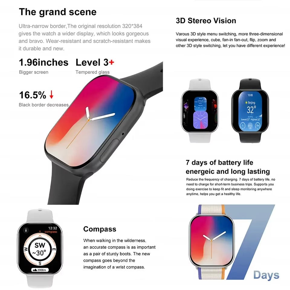 Smart Fitness Smartwatch with Health Tracking – Multiple Colors