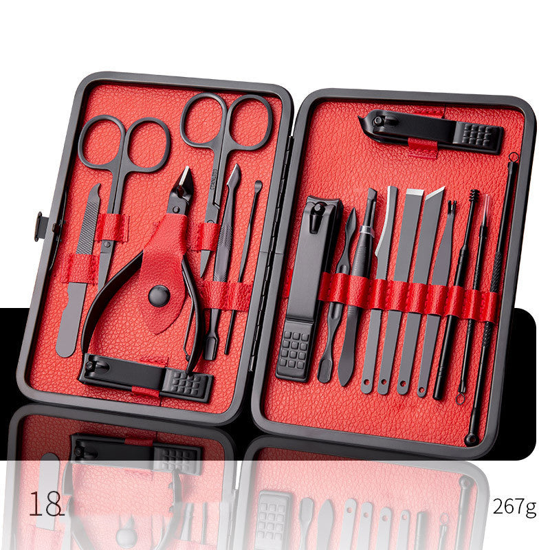 Professional Nail Clippers & Pedicure Set – Scissors, Dead Skin Pliers, Ear Spoon & Nail Groove Trimmers