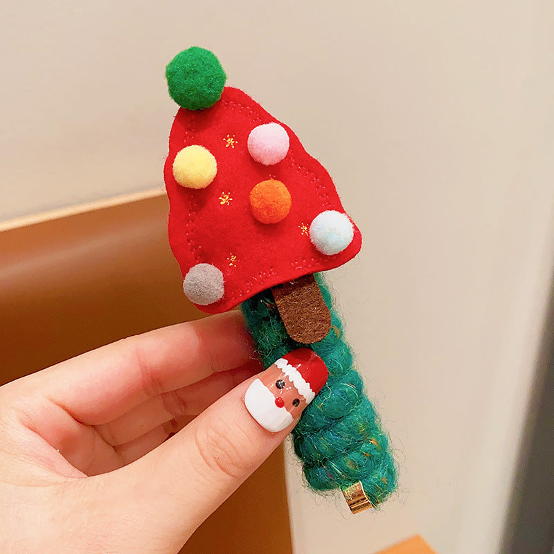 Christmas Hair Ties for Girls – Cute Elastic Telephone Wire Spiral Bands & Festive Kids Hair Accessories