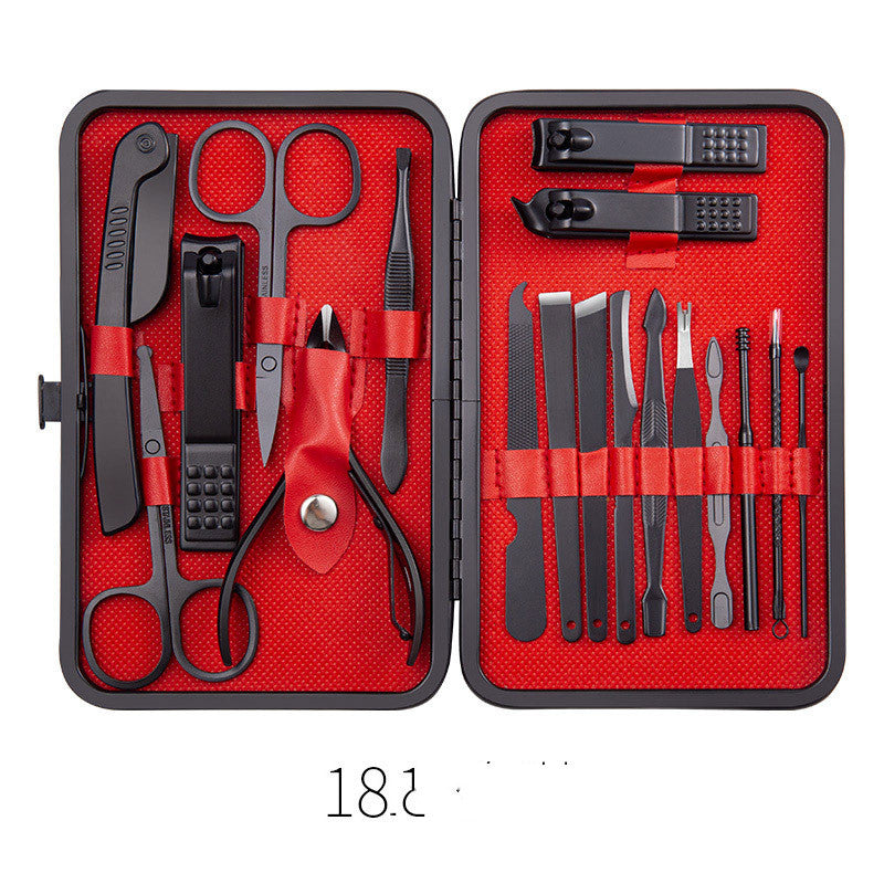 Professional Nail Clippers & Pedicure Set – Scissors, Dead Skin Pliers, Ear Spoon & Nail Groove Trimmers