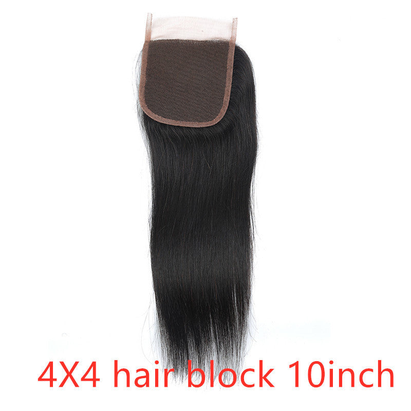 Real Human Hair Straight Wave Extensions – Natural Color Weave Bundles & Wig Hair Curtain