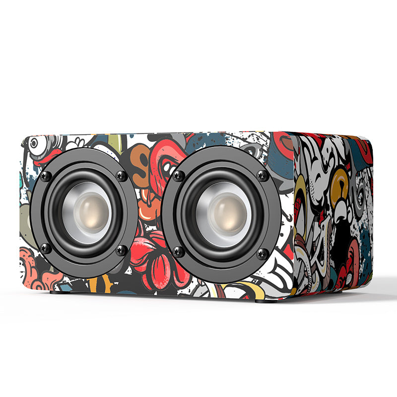 Mini haut-parleur Bluetooth sans fil, caisson de basses, carte karaoké pour voiture