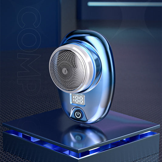 Digital Waterproof Electric Shaver – Portable Travel Razor for Men