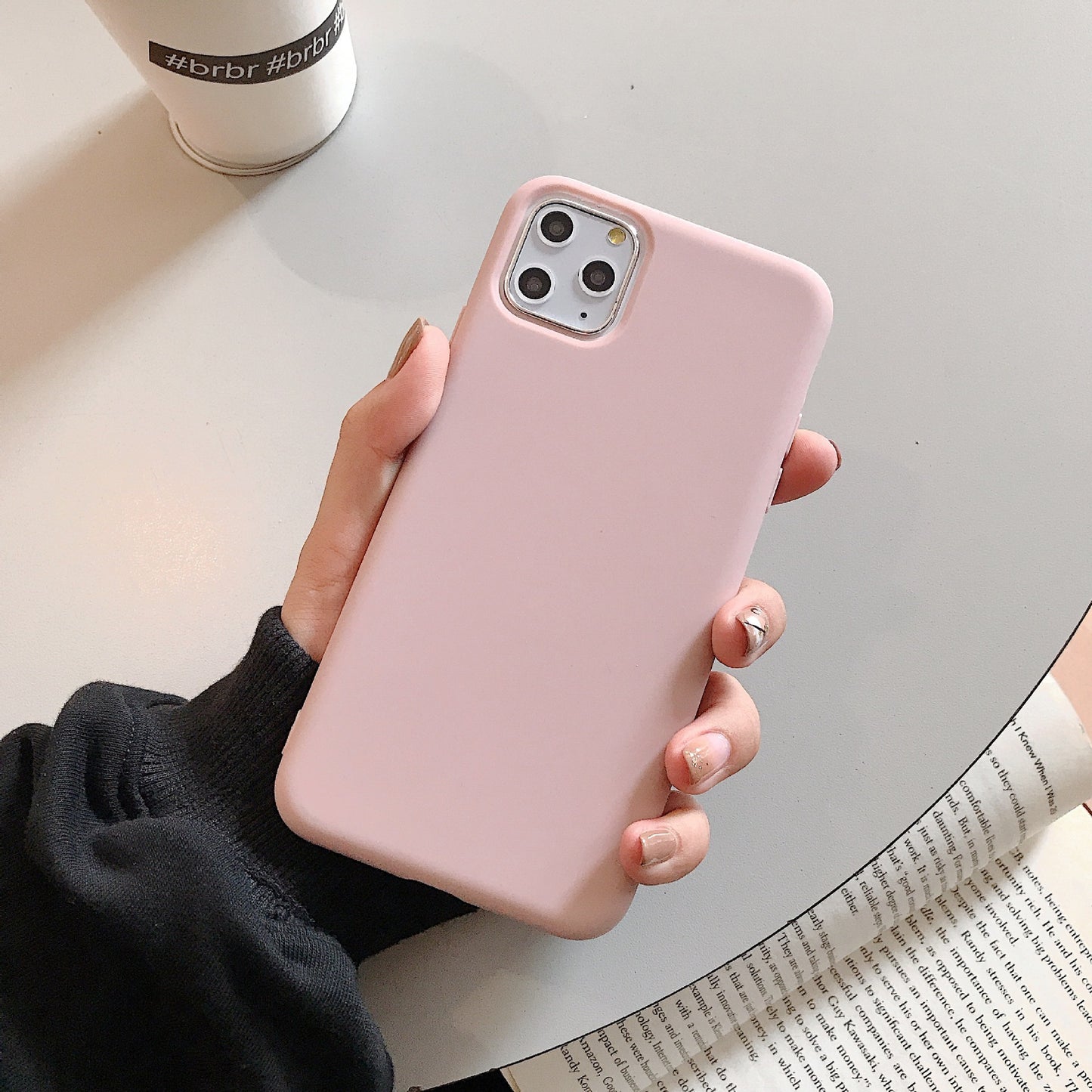 Coque de téléphone portable en silicone colorée pour couple