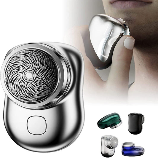 Mini Portable Electric Shaver for Men – Cordless USB Rechargeable, Wet & Dry, Painless