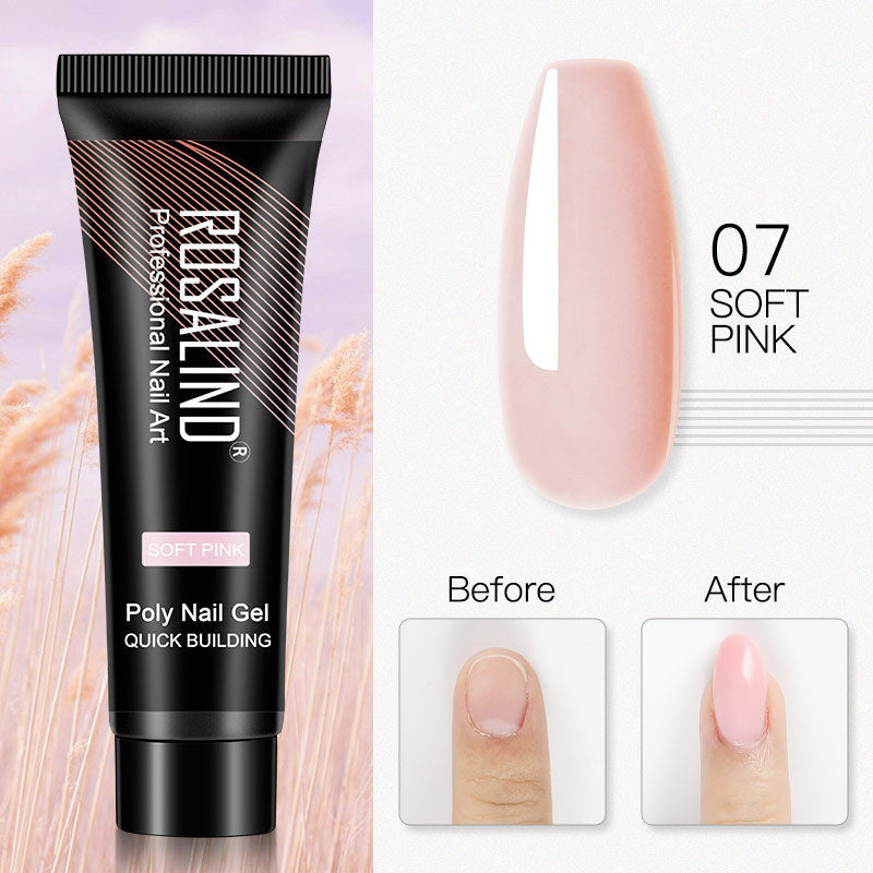 ROSALIND 15ml Crystal UV Nail Extension Gel – Builder Glue for DIY & Professional Manicure