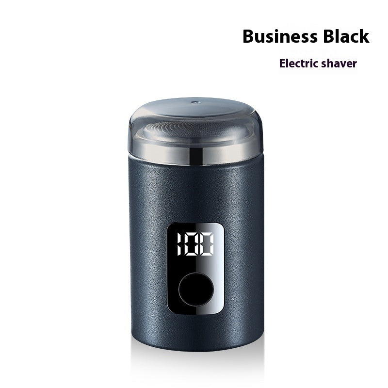 Mini Men’s Electric Shaver – Compact USB Rechargeable Razor with Power Display