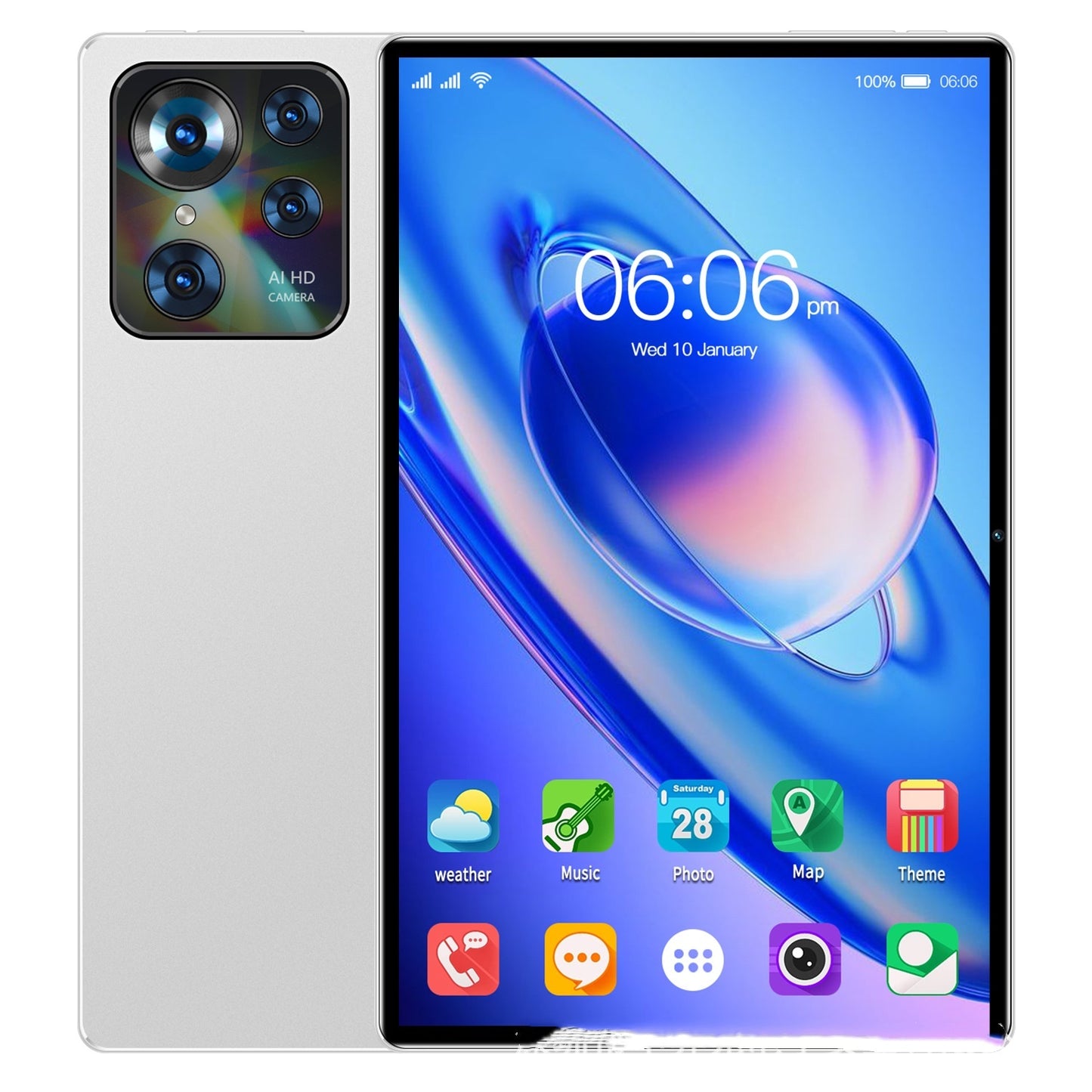 10-Inch Android Tablet PC – Smart Call & Google Apps Enabled, Portable & Powerful