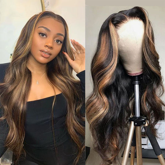 Women’s Fashion Long Curly Wig – Foreign Trade Synthetic Fiber Wigs with Rose Net Cap