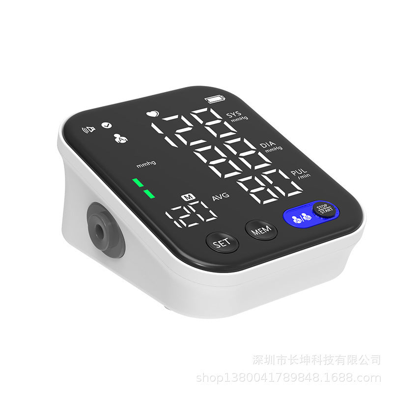 Electronic Blood Pressure Monitor – Large Screen Sphygmomanometer with Pulse & Real-Time BP Measurement