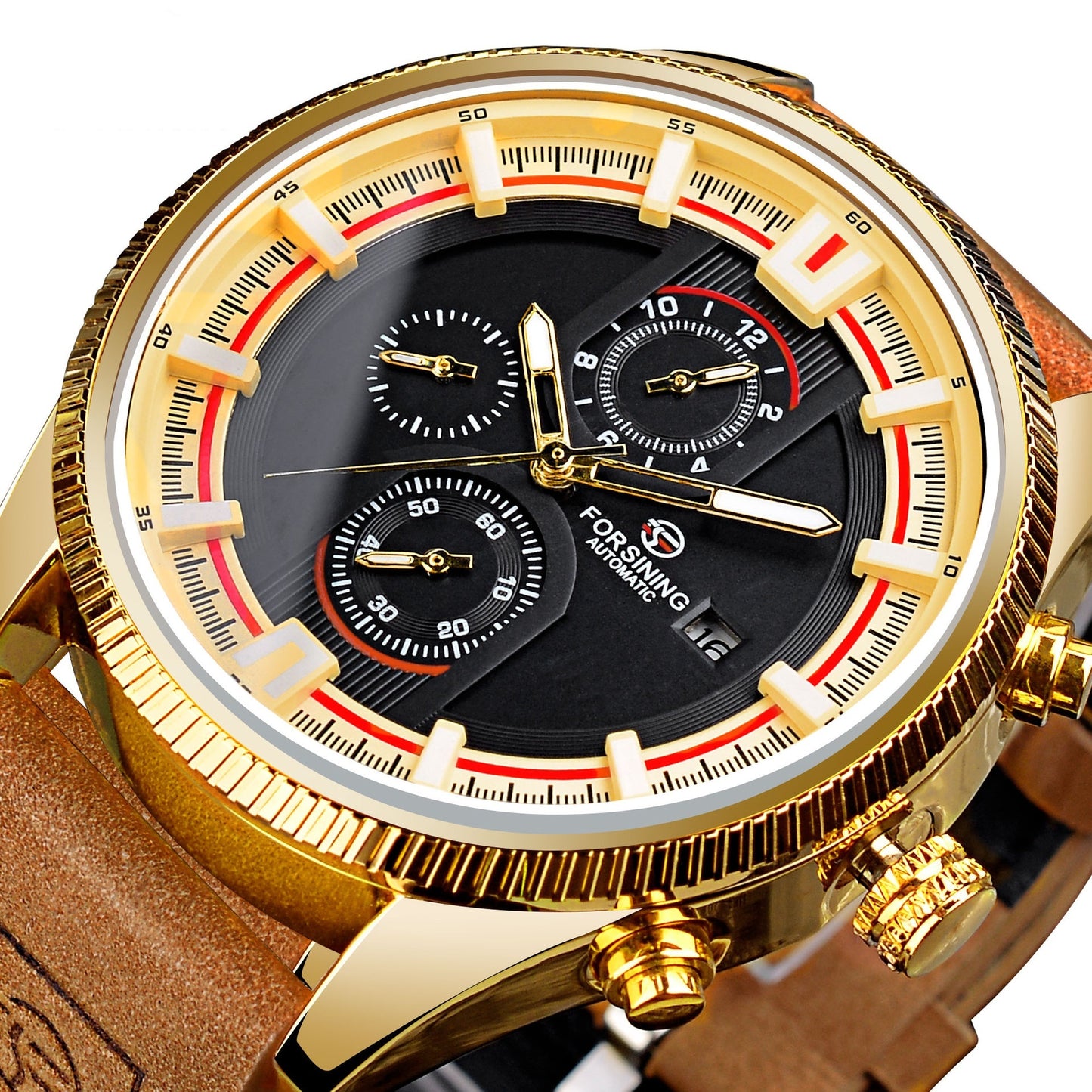 30M Waterproof Men’s Week Calendar Automatic Mechanical Watch – HZ Mobile