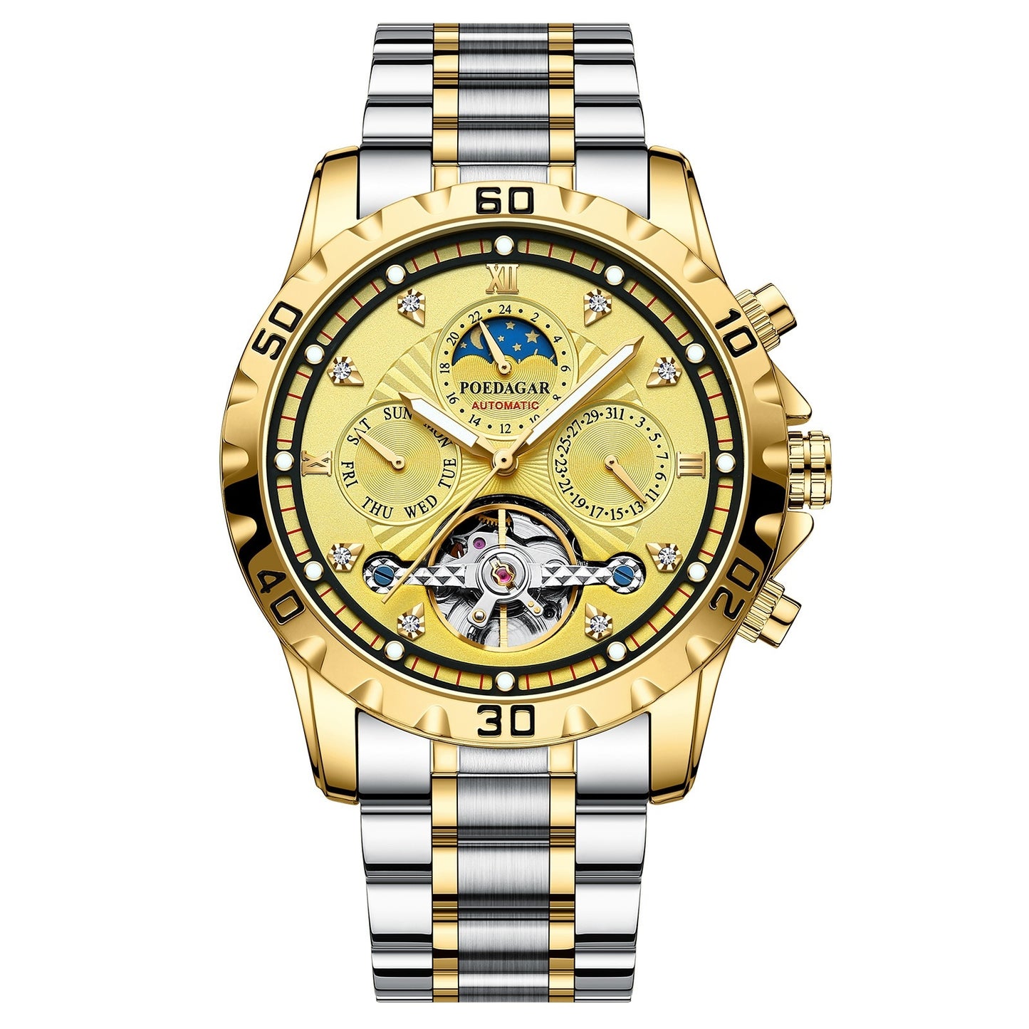Men’s Mechanical Waterproof Luxury Multifunction Watch – HZ Mobile