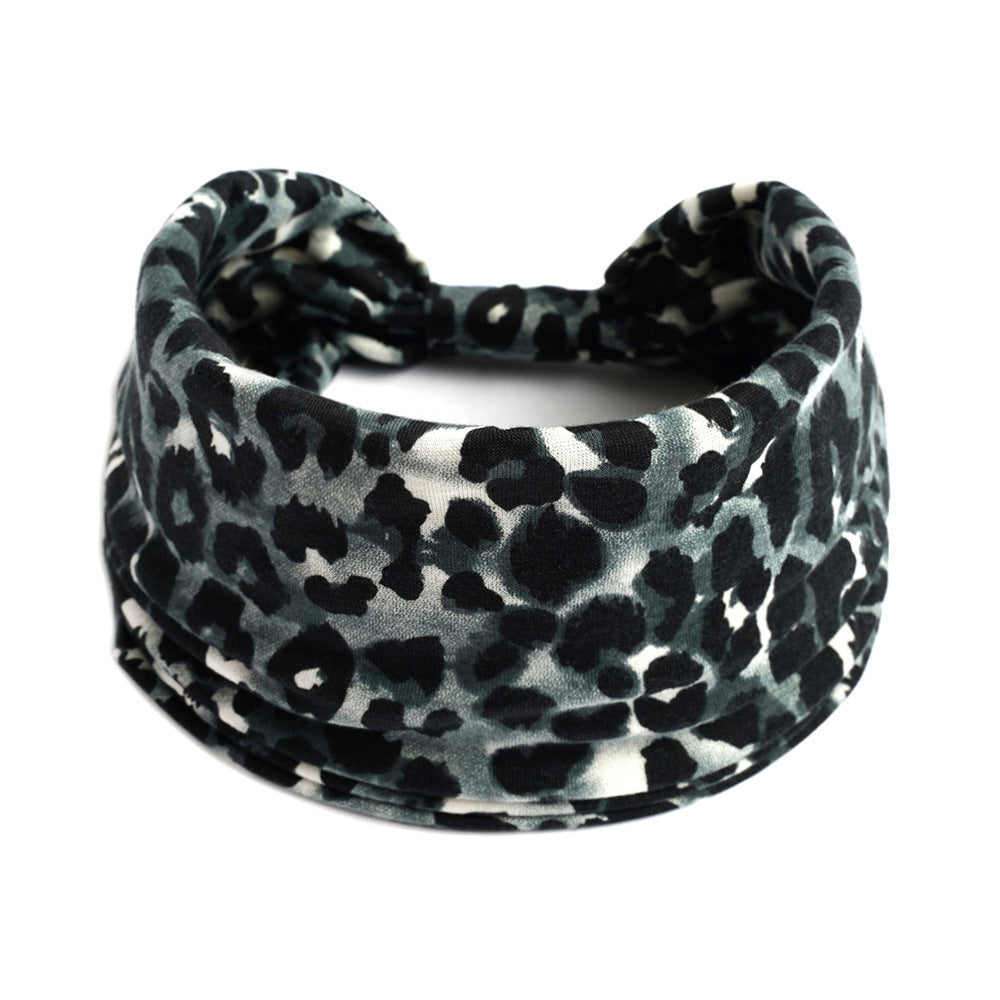 Bohemian Yoga Sports Headband – Cashew Print, Sweat-Absorbent & Non-Slip Elastic Hairband