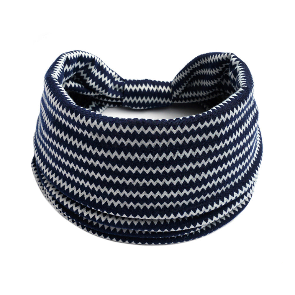 Bohemian Yoga Sports Headband – Cashew Print, Sweat-Absorbent & Non-Slip Elastic Hairband